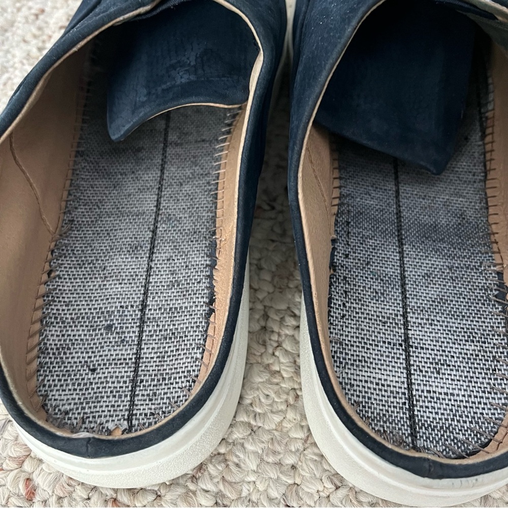 Corso Como Womens Trena Platform Slip On Mule Sneakers Size 9M navy leather - Picture 11 of 12